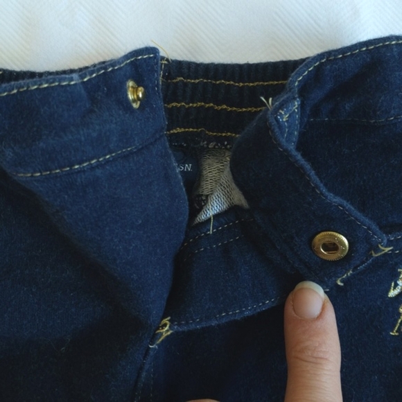 u.s. polo assn. stretch knit denim look jeggings 24 months baby girl - Picture 7 of 9